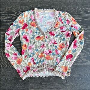 Auth VTG Y2K BLUMARINE Cardigan Top